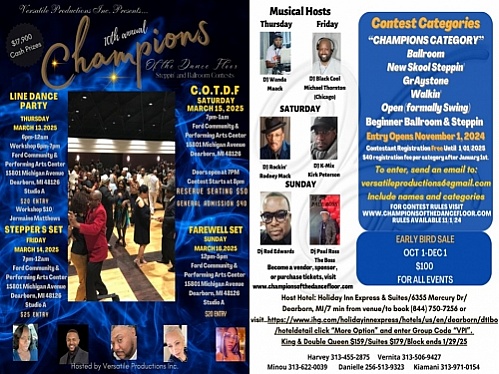 Versatile Productions, 10th Annual Champions of the Dance Floor