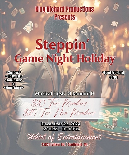 King Richard, Steppin Game Night Holiday